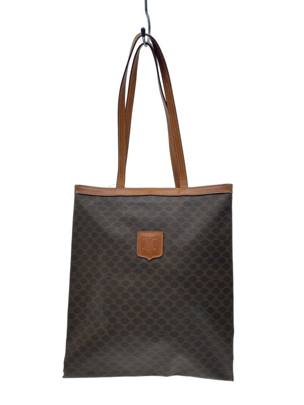 Celine Macadam Tote Bag Brown All over